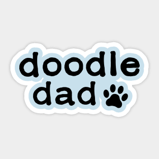 Doodle dad paw Sticker